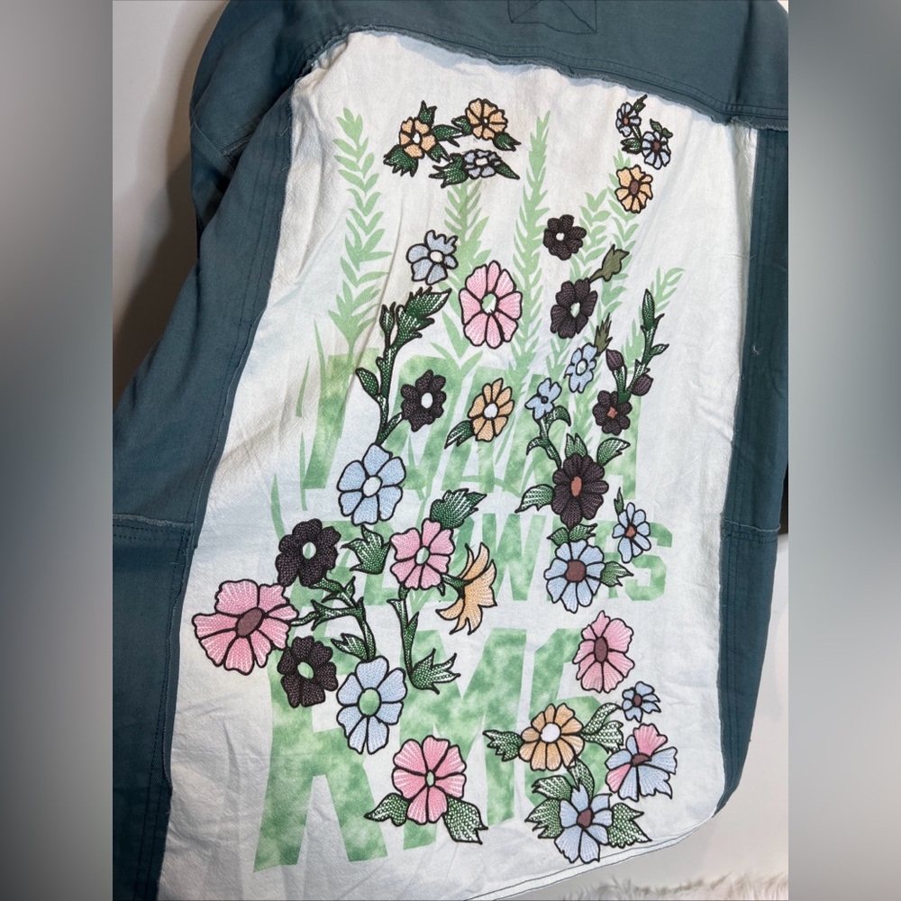 We The Free People Pressed In Flowers Whimsical Utility Kimono Jacket XL - Picture 11 of 11